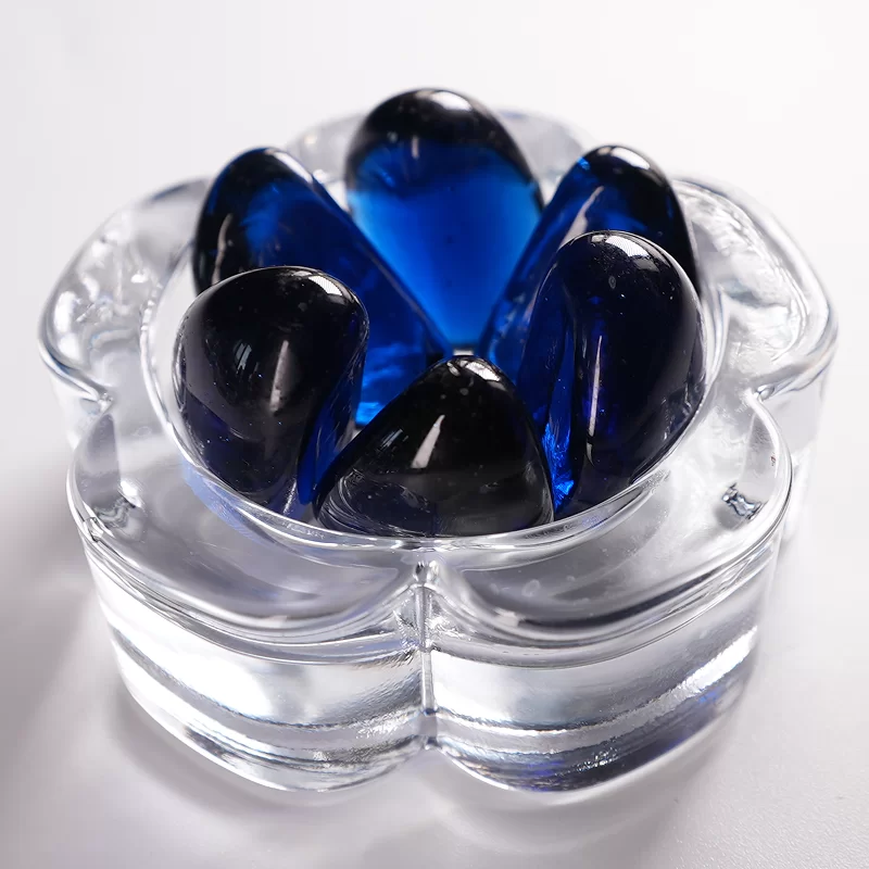 หินแก้วเม็ดมะม่วงหิมพานต์ ลูกปัดแก้วแบนใช้สำหรับตกแต่ง